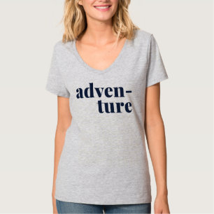 Adventure-reizen en Natuur-over-tekstontwerp T-shirt
