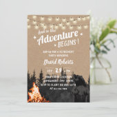 Adventure Rustic Kraft Beer Forest Retirement Kaart (Staand voorkant)