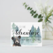 Adventure Rustic Waterverf Beer Aankondiging (Staand voorkant)