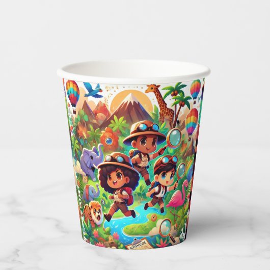 Adventure Seekers Paper Cup Papieren Bekers (Voorkant)