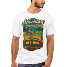 Adventure Served Daily Retro Diner Print