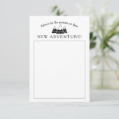 Adventure Theme Baby shower Advieskaart (Staand voorkant)