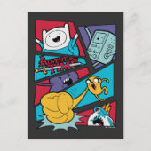 Adventure-tijd | Afbeelding van het Actiepanel Briefkaart (Voorkant)