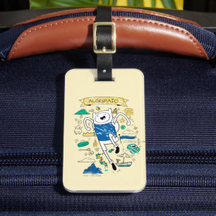 Adventure-tijd "Algebraic" Finn Sketch Bagagelabel
