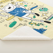 Adventure-tijd | "Algebraic" Finn Sketch Sherpa Deken (3/4)