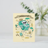 Adventure-tijd | "Awesomatude" BMO-schets Briefkaart (Staand voorkant)