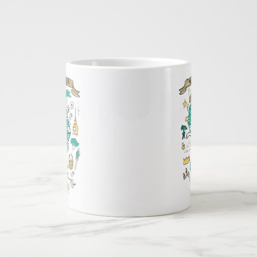 Adventure-tijd | "Awesomatude" BMO-schets Extra Grote Beker (Voorkant)