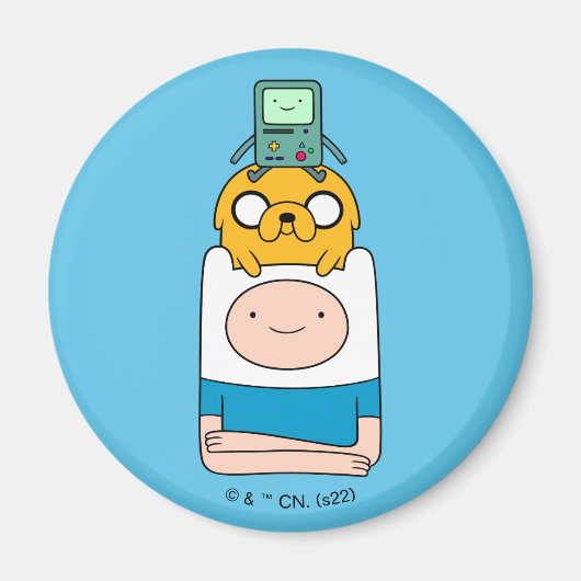 Adventure-tijd | BMO, Jake en Finn Magneet (Voorkant)