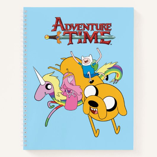 Adventure-tijd | Dame, Bubblegum, Finn & Jake Notitieboek (Voorkant)