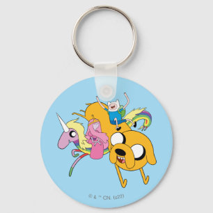 Adventure-tijd   Dame, Bubblegum, Finn & Jake Sleutelhanger
