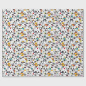 Adventure-tijd | Driehoekig tekenpatroon Cadeaupapier (Vlak)