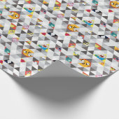 Adventure-tijd | Driehoekig tekenpatroon Cadeaupapier (Hoek)