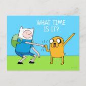 Adventure-tijd | Finn & Jake Fist Bump Briefkaart (Voorkant)