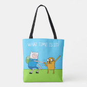Adventure-tijd | Finn & Jake Fist Bump Draagtas (Achterkant)