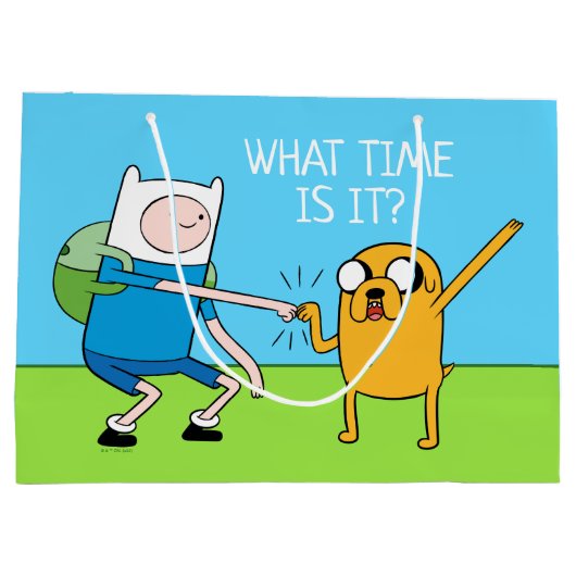 Adventure-tijd | Finn & Jake Fist Bump Groot Cadeauzakje (Achterkant)