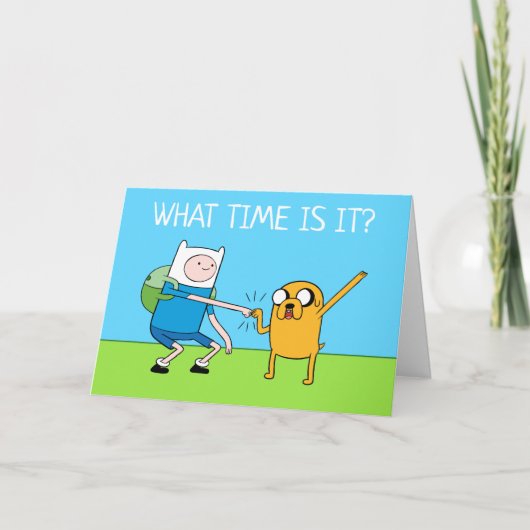 Adventure-tijd | Finn & Jake Fist Bump Kaart (Voorkant)