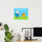 Adventure-tijd | Finn & Jake Fist Bump Poster (Thuiskantoor)