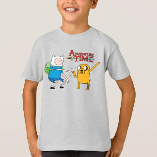 Adventure-tijd | Finn & Jake Fist Bump T-shirt