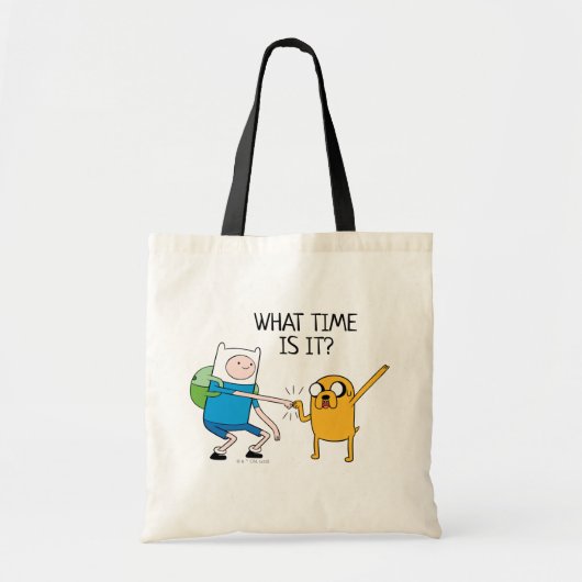 Adventure-tijd | Finn & Jake Fist Bump Tote Bag (Voorkant)