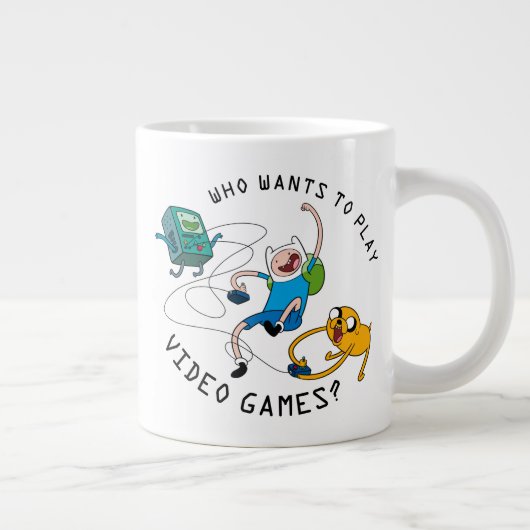 Adventure-tijd | Finn & Jake Play with BMO Extra Grote Beker (Rechts)