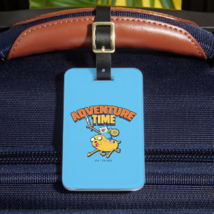 Adventure-tijd Finn Riding Jake Bagagelabel