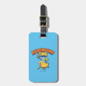 Adventure-tijd | Finn Riding Jake Bagagelabel (Voorkant verticaal)