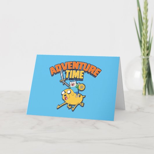 Adventure-tijd | Finn Riding Jake Kaart (Voorkant)