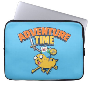 Adventure-tijd   Finn Riding Jake Laptop Sleeve