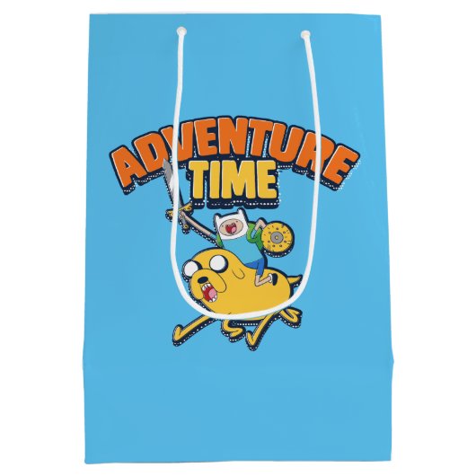 Adventure-tijd | Finn Riding Jake Medium Cadeauzakje (Achterkant)