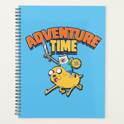 Adventure-tijd | Finn Riding Jake Planner (Voorkant)
