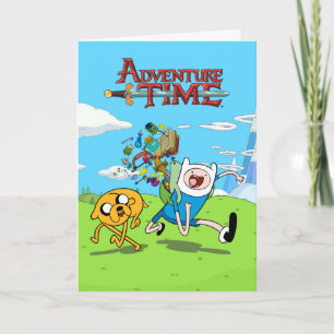 Adventure-tijd Finn's rugzak, avontuurlijk tandw Kaart