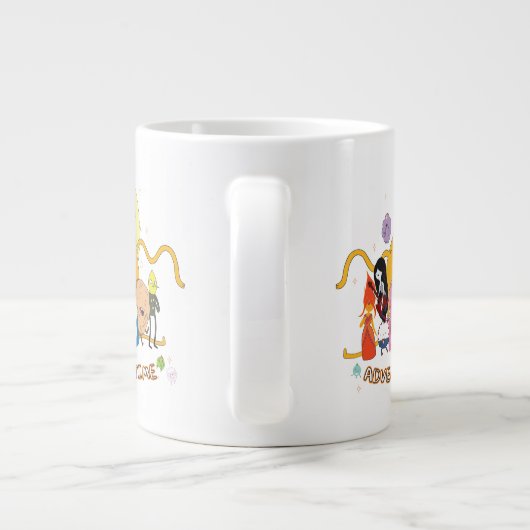 Adventure-tijd | Grafisch grote Jake-groep Extra Grote Beker (Achterkant)