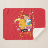 Adventure-tijd | Grafisch grote Jake-groep Sherpa Deken (Voorkant (horizontaal))