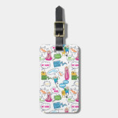 Adventure-tijd | Het Patroon van de Vraag van het  Bagagelabel (Voorkant verticaal)