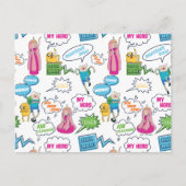 Adventure-tijd | Het Patroon van de Vraag van het Briefkaart (Voorkant)