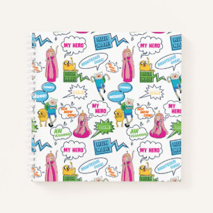 Adventure-tijd   Het Patroon van de Vraag van het  Notitieboek