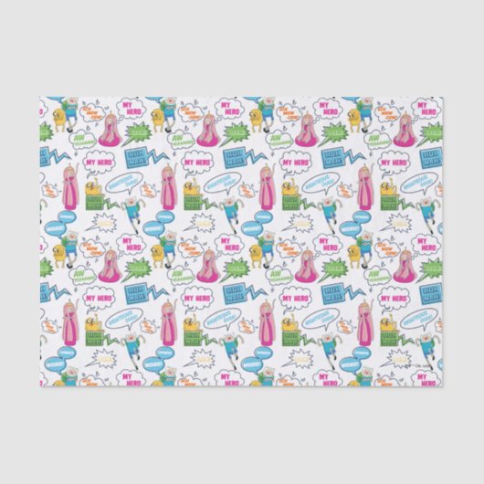 Adventure-tijd | Het Patroon van de Vraag van het  Tissuepapier (Voorkant)