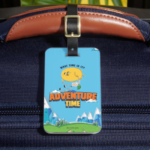 Adventure-tijd   Jake met Finn drijft Bagagelabel