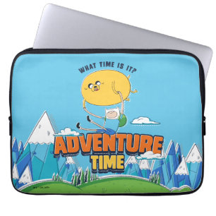 Adventure-tijd Jake met Finn drijft Laptop Sleeve