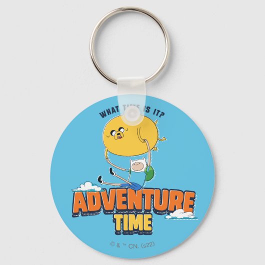 Adventure-tijd | Jake met Finn drijft Sleutelhanger (Voorkant)