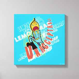 Adventure-tijd   Lemon Grab "ONAANVAARDBAAR" Canvas Afdruk