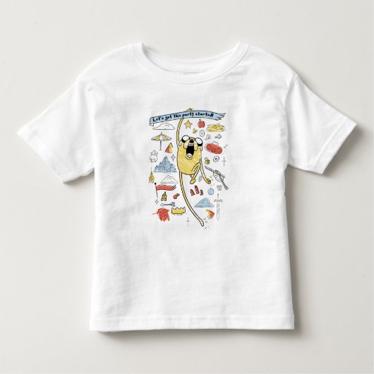 Adventure-tijd | Partij Jake Sketch T-Shirt (Voorkant)