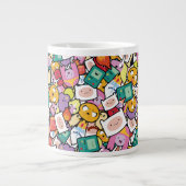 Adventure-tijd | Tekentospatroon Extra Grote Beker (Voorkant)