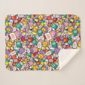 Adventure-tijd | Tekentospatroon Sherpa Deken (Voorkant (horizontaal))