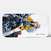Adventure Time : Étui pour iPhone 13 de motard (Verso (horizontal))