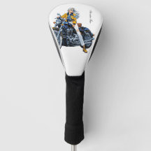 Adventure Time Motorcycle Rider Golf Head Hoesje