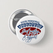 ADVENTURE-toets Ronde Button 5,7 Cm (Voorkant /achterkant)