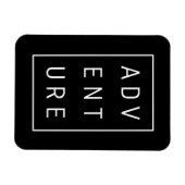 Adventure Typografie Magneet (Horizontaal)