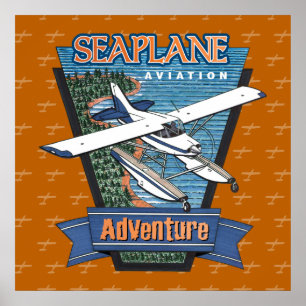 Adventure voor de luchtvaart van Seaplane Poster