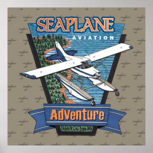 Adventure voor de luchtvaart van Seaplane Poster